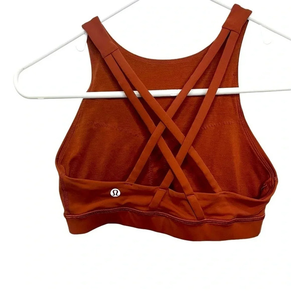 lululemon athletica Other - Lululemon Energy Bra High Neck Rustic Clay 6 EUC